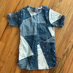 Stella McCartney kids Size 6 denim patchwork dress excellent condition